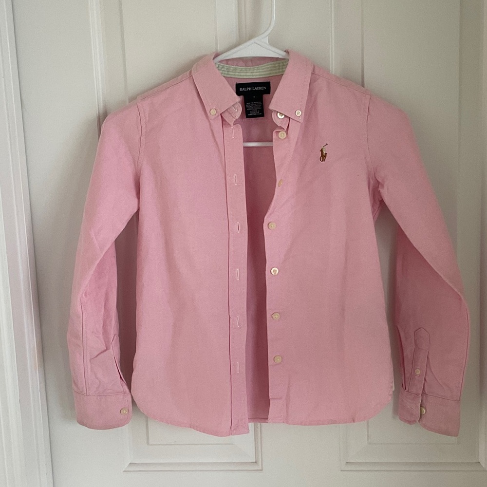 Ralph Lauren Light Pink Collared Shirt
